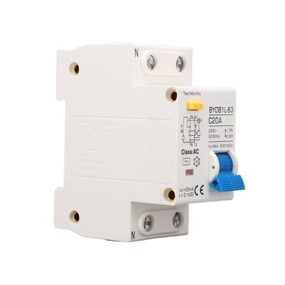 AC Leakage Protector Pa66 Flame Retardant Housing 20A 1P N Circuit Breaker for Home 230V