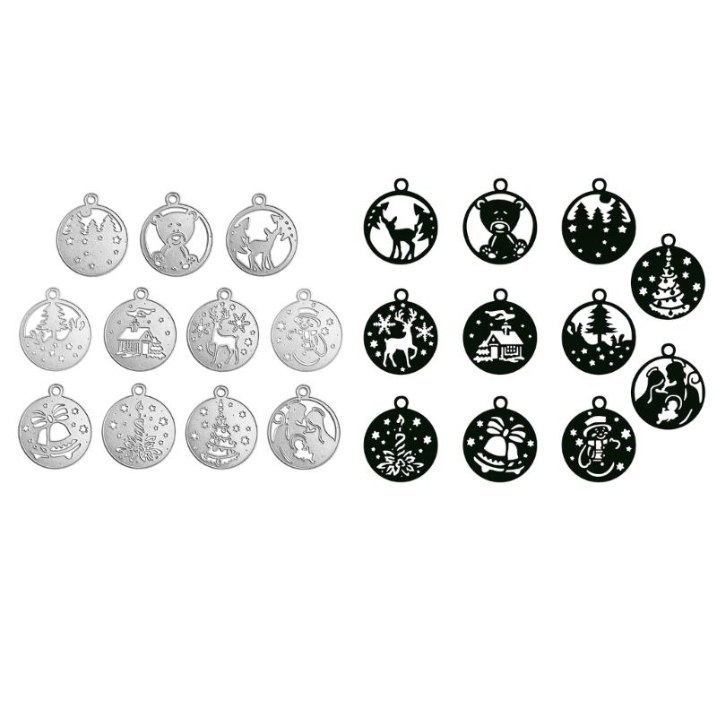 Christmas Pendant Metal Cutting Dies DIY Craft Carbon Steel Embossing Template Stencil Scrapbooking for Card Die Cuts