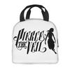 Custom Rock Band Pierce Veil Insulated Lunch Bags for Work School Leakproof Thermal Cooler Lunch Box Women Children