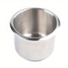 1pcs Car Cup Holder Stainless Steel Recessed Cup Drink Holder For Marine Boat Camper Truck RV Embedded Cup Beverage Rack