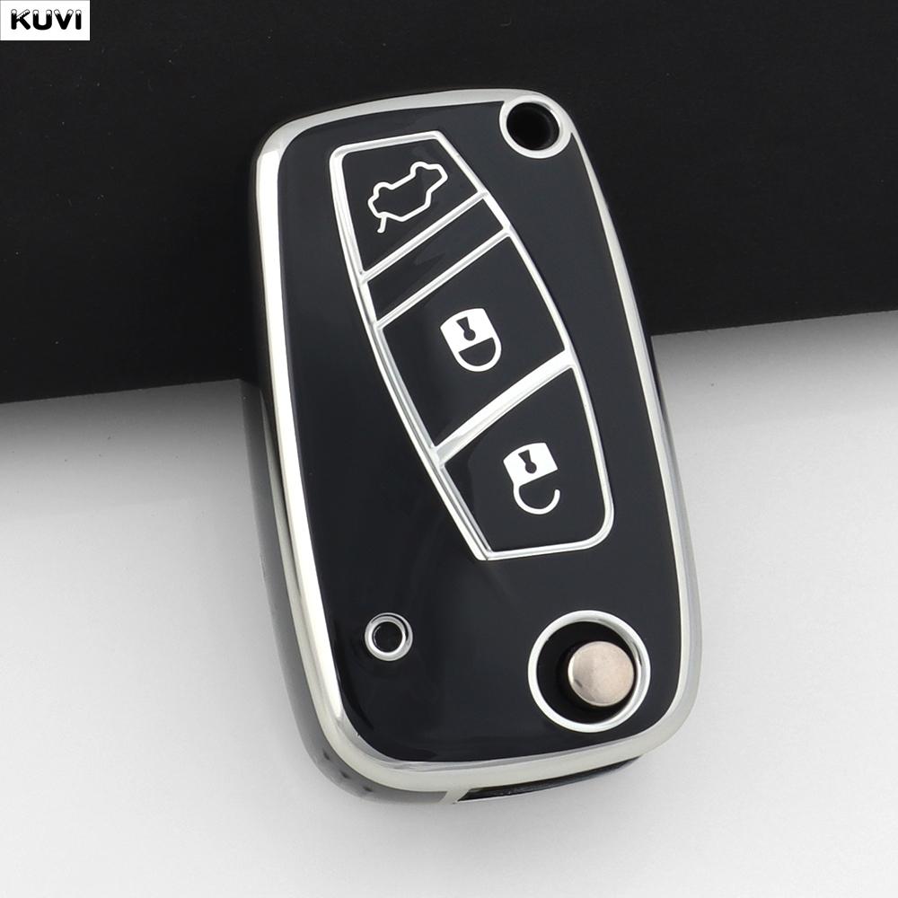 

NEW Pink TPU Car Key Case Cover For FIAT 500 Panda Idea Stilo Ducato Punto Bravo Grande Minibus Doblo Protected Fob Accessories чёрный