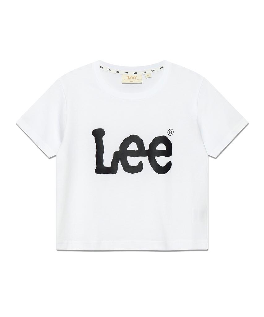 LEE Women Big Twitch Logo Crop T-Shirt White