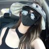 Solid Color Sun Protection Face Gini Mask Driving Face Mask Summer Sunscreen Mask Womne Sun Hats