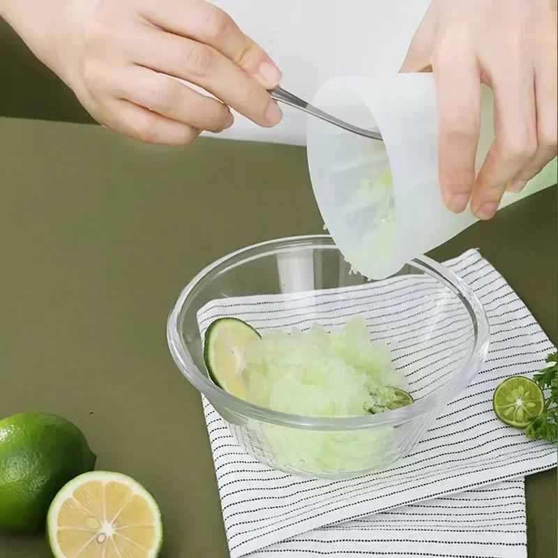 TPE Tazza per Smoothie Tazza Pinch Ghiaccio Tritato Fatto in Casa Tazze Squeeze Fai da Te Bevanda Fredda Domestico Cucina Tazza per Frullati Surgelati