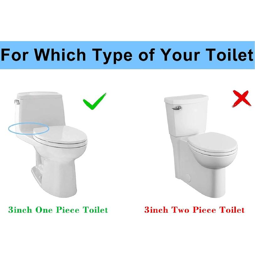 Toilet Flush Valve for 3 Inch Flush Hole, One Piece Toilet Flusher Replacement Kit Toilet Tank Valve Fit for TOTO Toilet Tank Parts