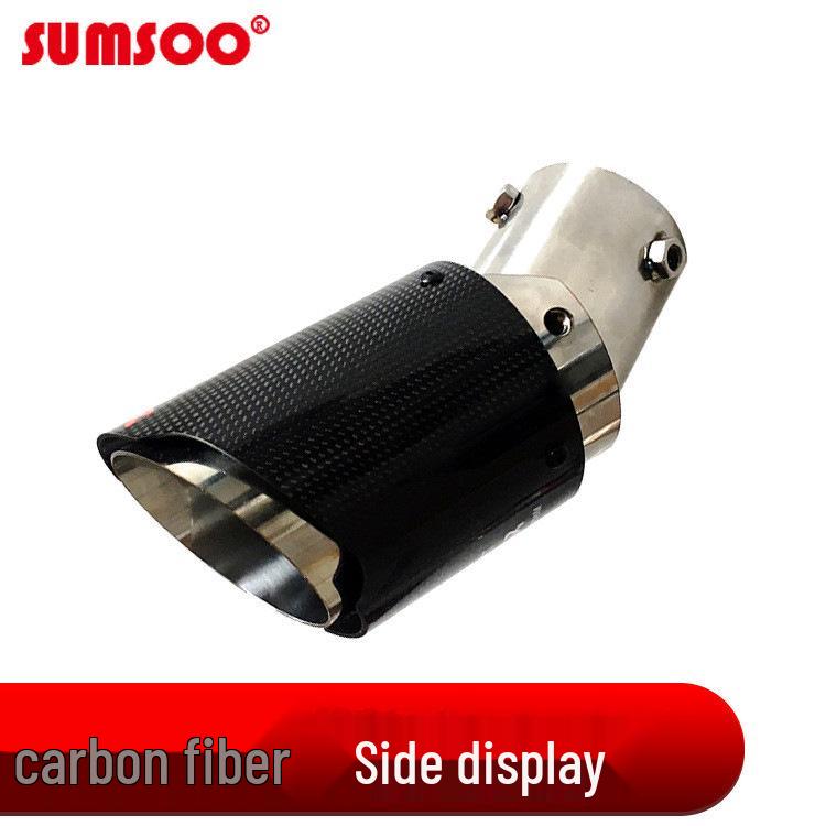 Adjustable Angle Downward Exhaust Pipe for 101mm Carbon Fiber Tailpipe Muffler