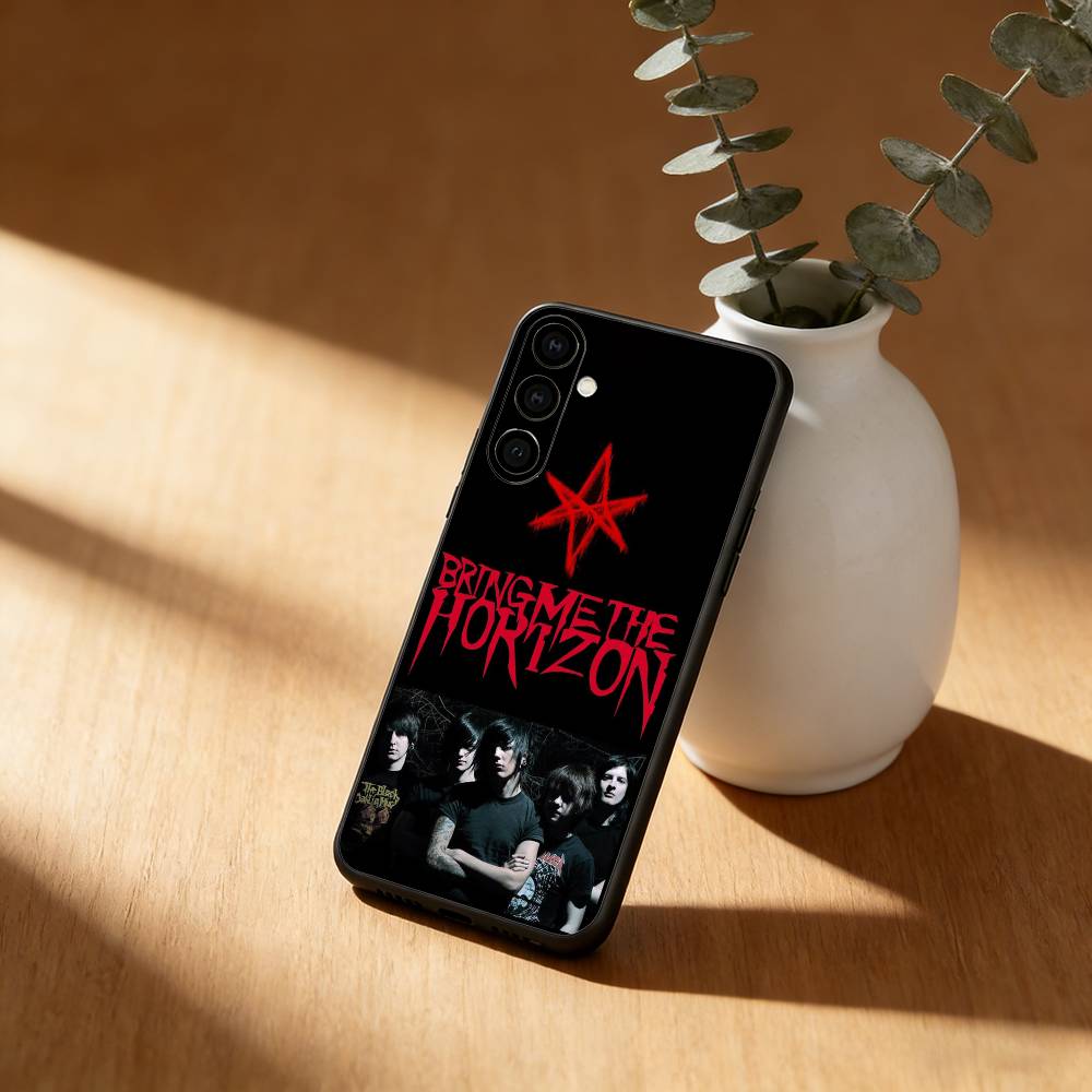 Bring Me The BMTH Horizon band Phone Case For Samsung Galaxy A91,80,73,72 ,71,53,52,32 ,31,22,21s,20,Soft Black Case