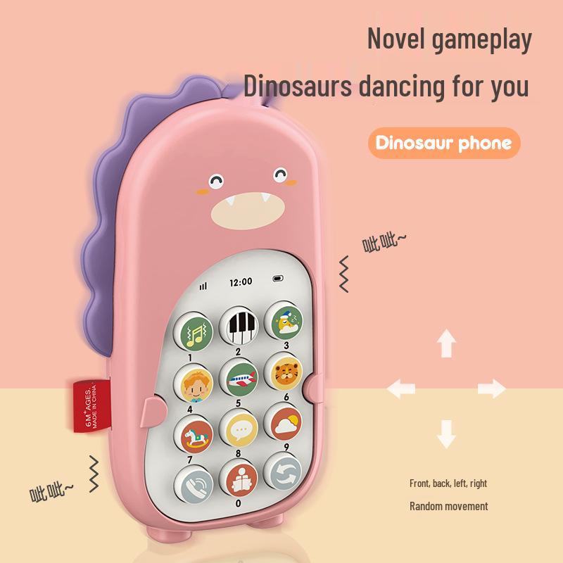 Dinosaur Vibration Phone: Baby Educational Toy