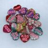 Diy Crystal Epoxy Mold Earrings Pendant Jewelry Mold Hanging Pendant Decoration Love Heart Shape Mirror Silicone Mold