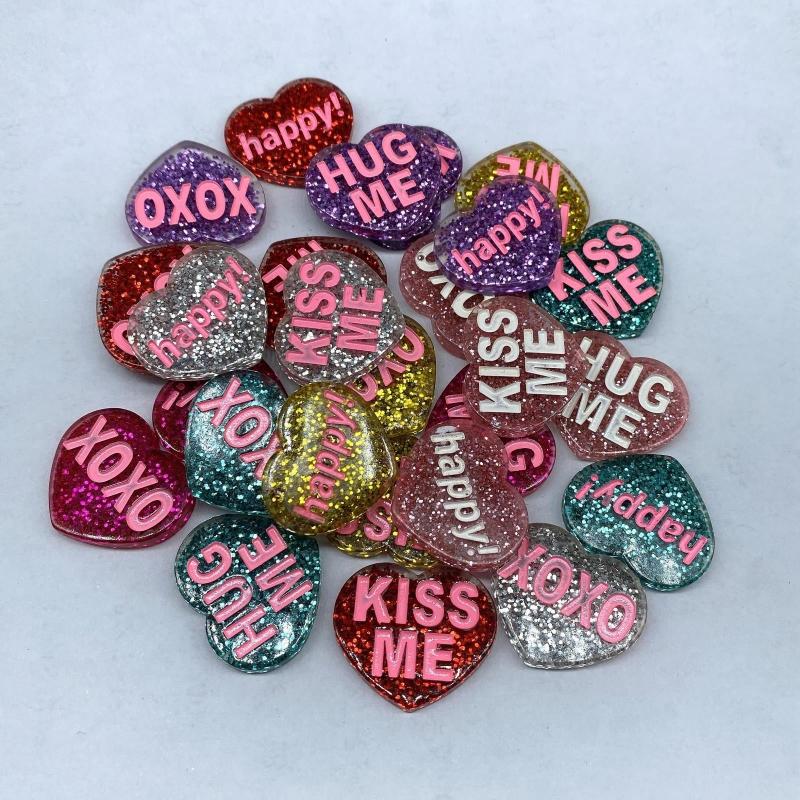 Diy Crystal Epoxy Mold Earrings Pendant Jewelry Mold Hanging Pendant Decoration Love Heart Shape Mirror Silicone Mold
