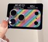 Crystal Laser Rainbow Aurora Lens Glass 9H Film Armor For IPhone 17 16 15 Pro Max Plus HD Definition Glass Lens Protector Cap
