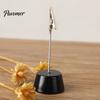 Place Card Holder Wood with Metal Clip, Small Table Number Name Sign Waterproof Wooden Clip Holder, Memo Note Photo Stand for Wedding Party Restaurant