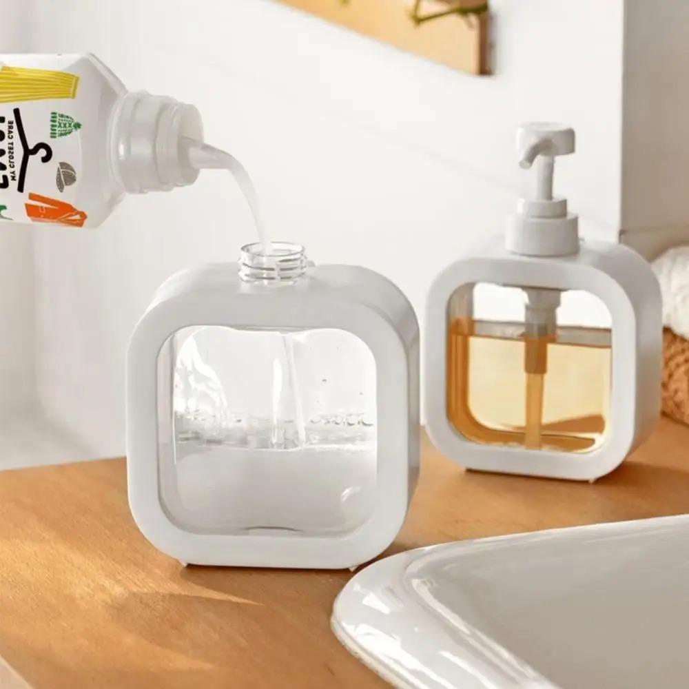 Transparent Soap Dispensers Shampoo Shower Gel Portable Travel Dispenser Empty Bath Pump Bottle For Bathroom Kitchen Accessories