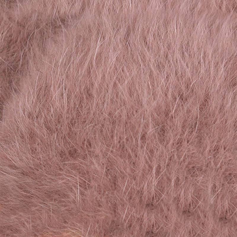 Winter Old Man Hat Rabbit Fur Rabbit Fur Blended Hat Women Middle-aged and Elderly Women Mothers Warm Thick Velvet Knitted Hat