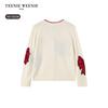 Teenie Weenie Kids Girl's Bow Jacquard Cardigan Sweater