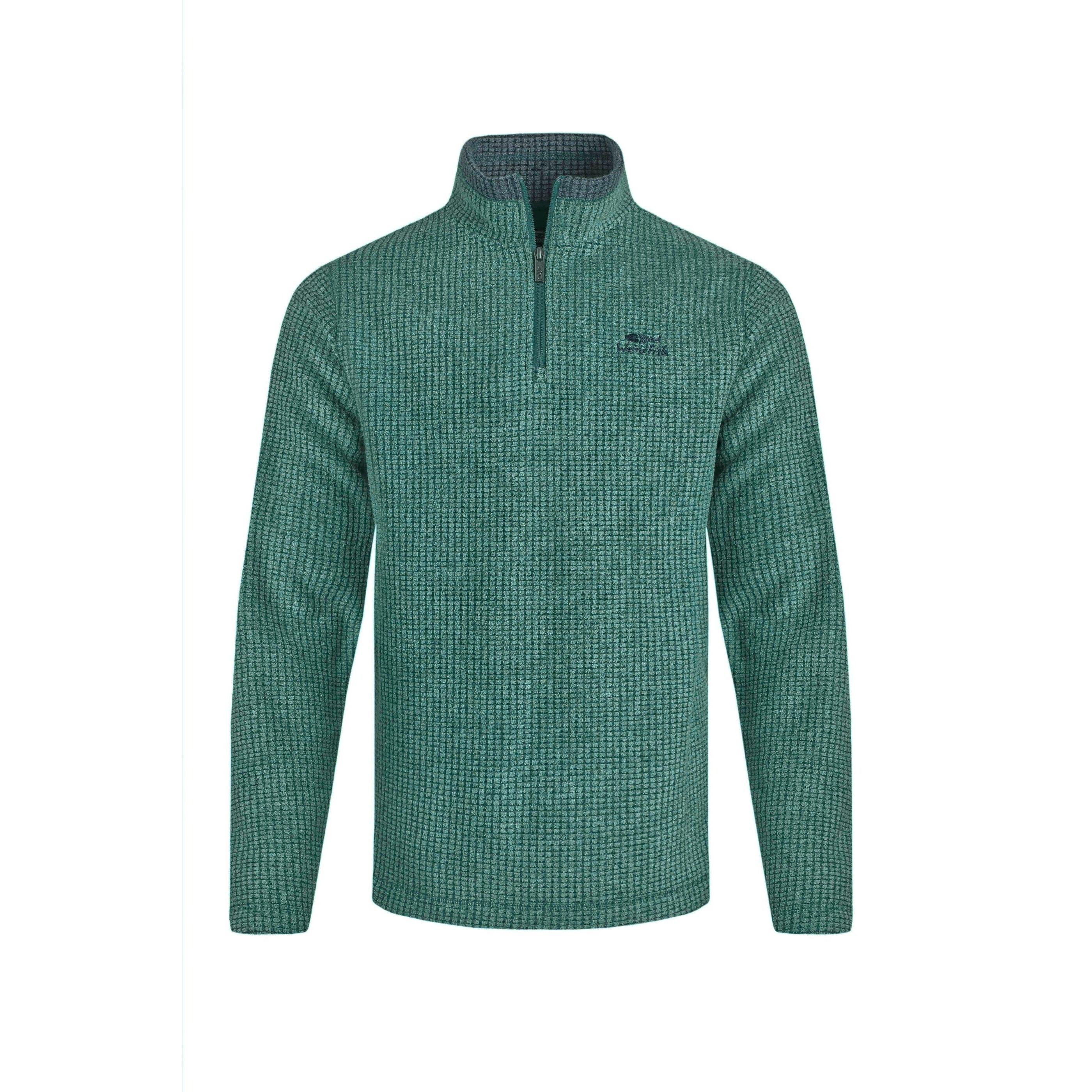 Camiseta polar con cremallera de un cuarto ecológica Newark Grid de Weird Fish para hombre 5XL