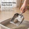 Ergonomic Sand Scoop Stainless Steel Sifting Tool Durable Beach Spade for Shell Collecting and Cat Litter Cleaning
