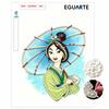 Pearl Painting Mulan DIY Pearl Art Pearl Painting Kit Pearl Art Painting Wall Suitable for Home Office Decoration Handmade Gifts