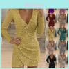 Elegant Dames Sequin Kerst Bodycon Jurk Voor Avondfeesten En Evenementen
