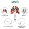 Creative Lung Organs Badge Reels Retractable Badge Holder Retractable Keychain Badge Reel Id Badge Holder Clip Key Ring
