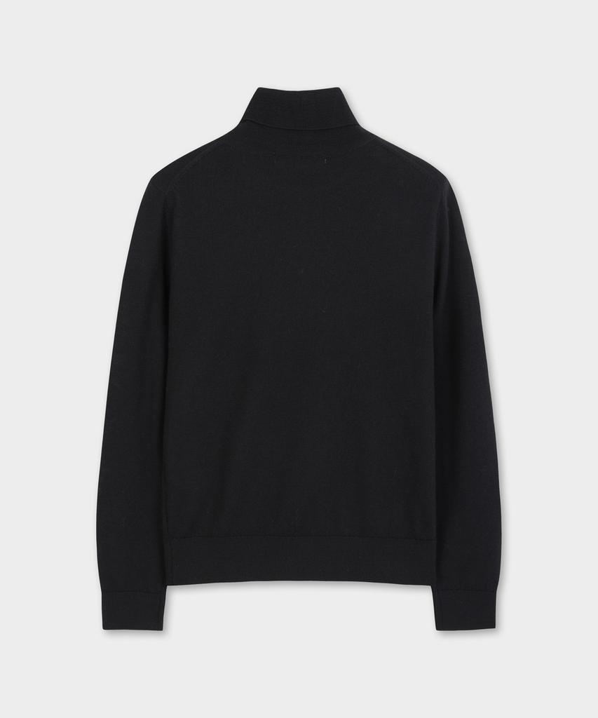 BROOKS BROTHERS [Women'S] Wool Solid Turtleneck (Black) (Bbwuwbg405)