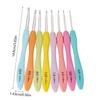 8Pcs Crochet Hook, Plastic Crochet Needle for Crocheting Yarns, Ergonomic Handle Crochet Hook Set, Crochet Needle Set