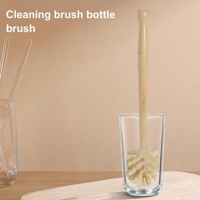 1/2-teilige Toilettenbürste aus Sisalfaser, umweltfreundliche Reinigungsbürste aus Buchenholz mit langem Griff, nachhaltiges Reinigungszubehör für den Haushalt