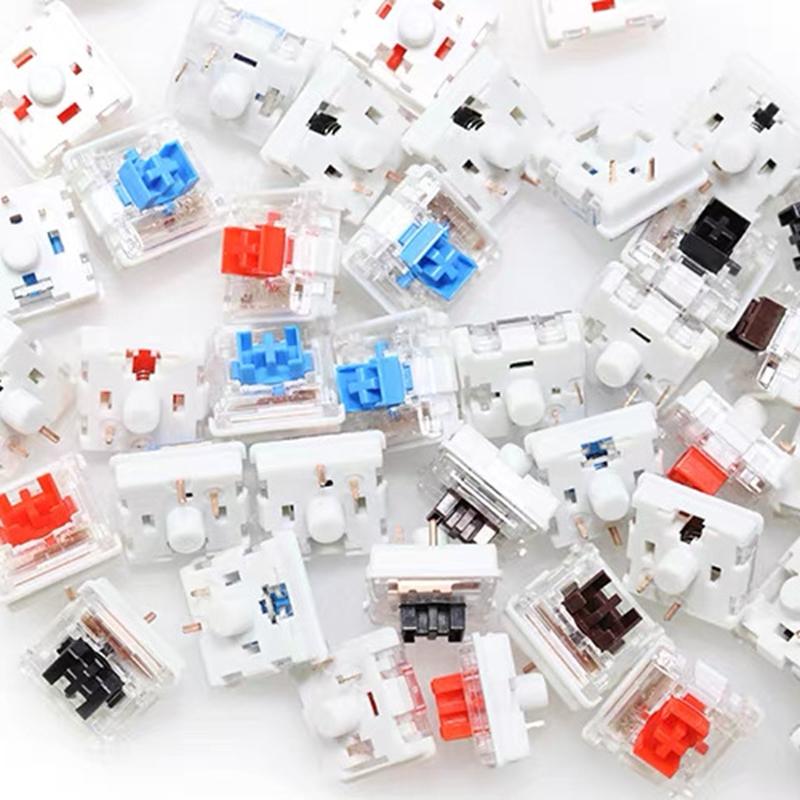 OUTEMU OTM Low Profile Switch for Ultra-thin Mechanical Keyboard Black Red Blue Brown Pink 3pin Linear Tactile Silent 5.5 Switch