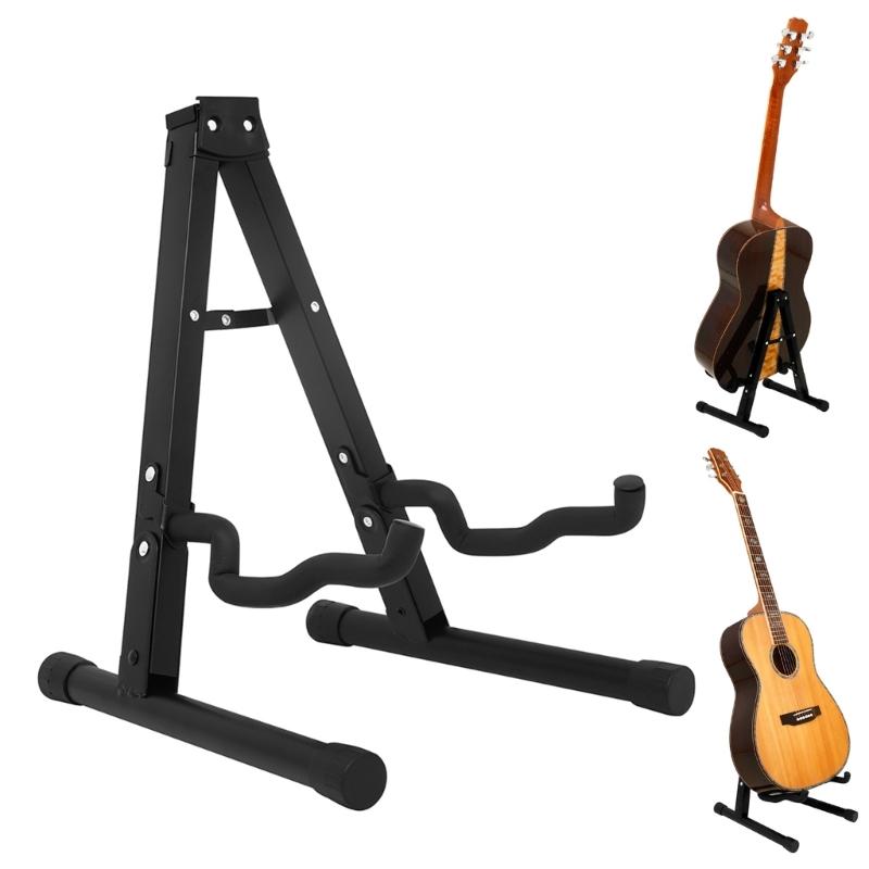 Universals Metal Acoustics Guitar Stand A Frame Folding Instrument Stand for Guitar, Violins, Ukuleles