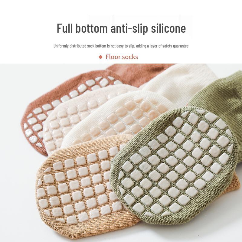 Kids' Non-Slip Cartoon Socks for Spring & Autumn - Boys & Girls Toddler Floor Socks