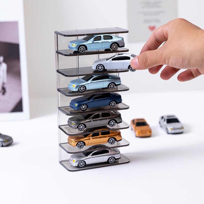 Acryl Spielzeugauto Vitrine Spielzeugauto Ausstellungsbox Diecast Koffer Wandmontiertes Spielzeugauto Regal zur Aufbewahrung Mini Autos Modell Rennen