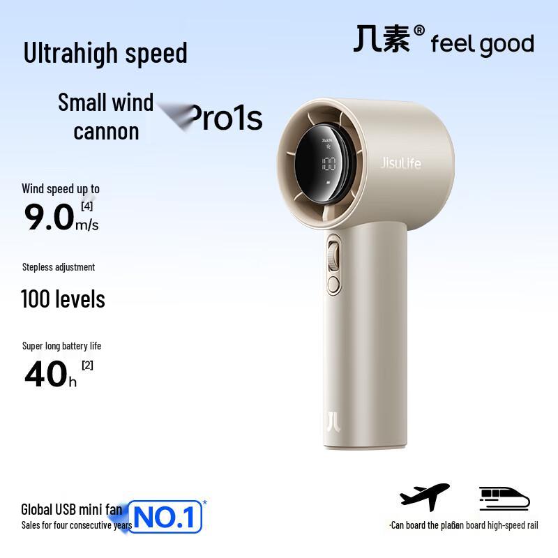 JISULIFE Pro Series High-Speed Portable Handheld Fan