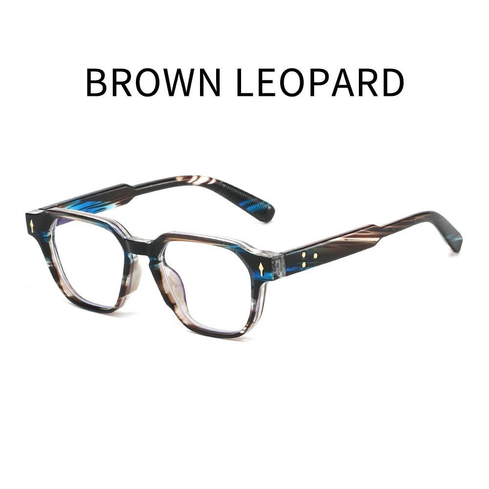

2518 Anti-Blue Glasses Men S Japanese And Korean Tide Large Frame Square Frame High-End High Definition Reading Glasses 0 degree - anti-blue light glasses