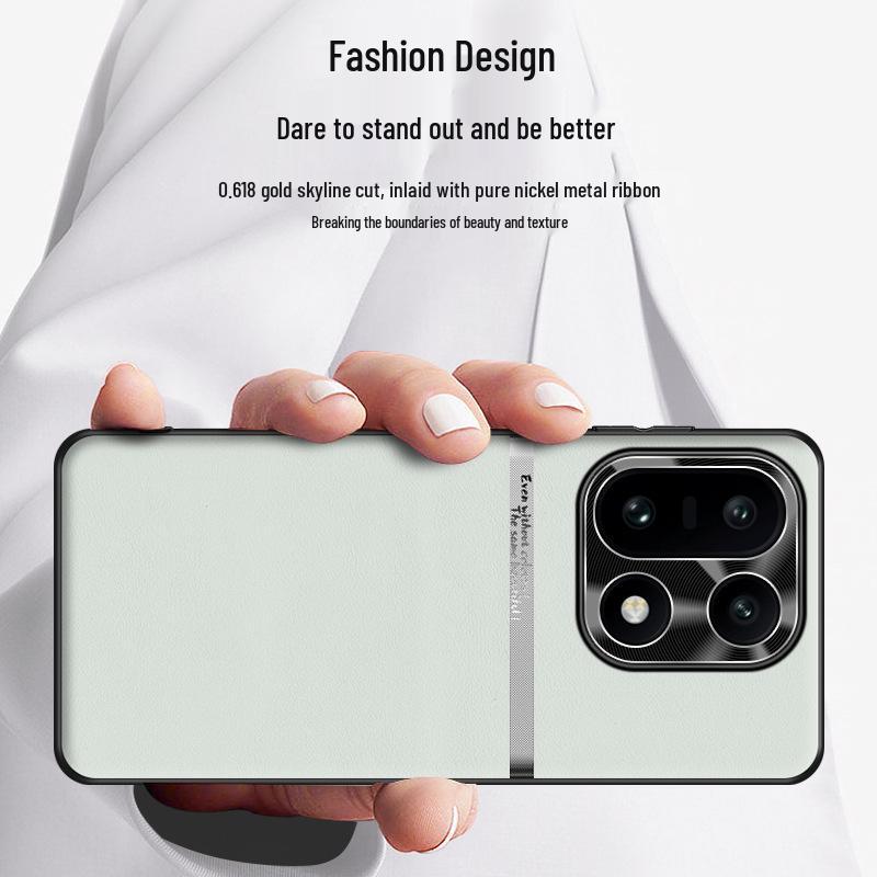 OnePlus 15 Liquid Leather Waistline Case - High-End, Durable, Simple Business Design