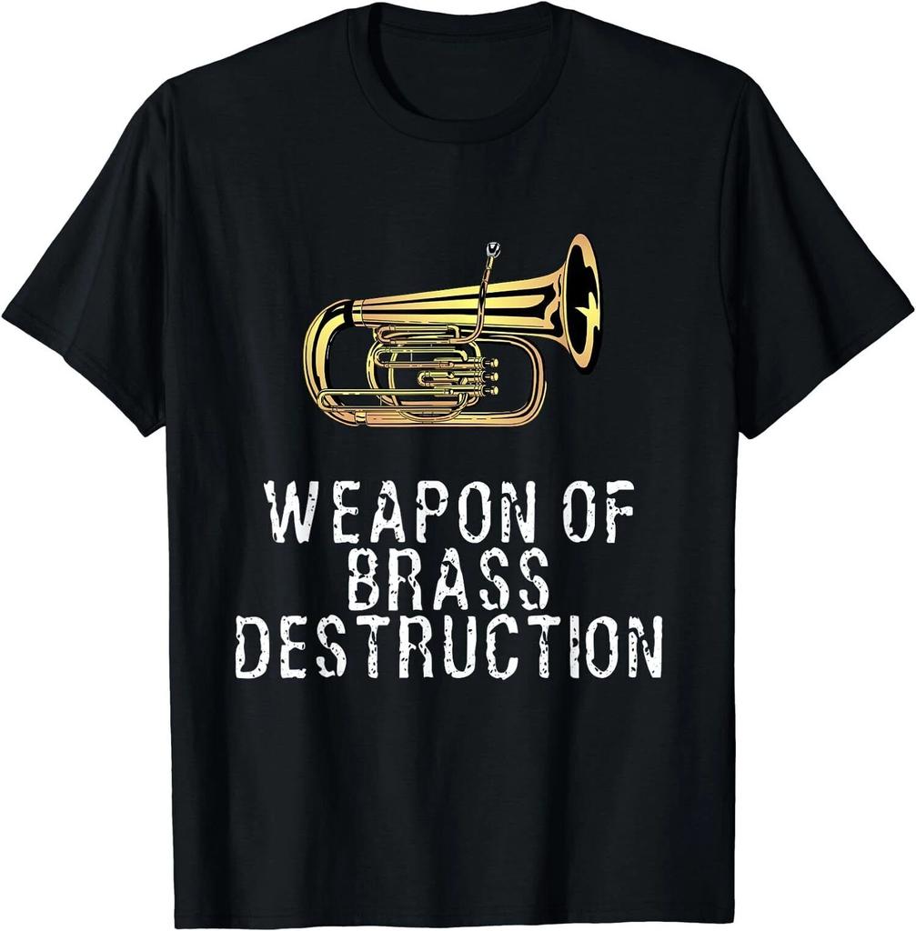 Min NEW LIMITED Weapon Tuba Player Of Brass Destruction Marching Baritone T-Shir