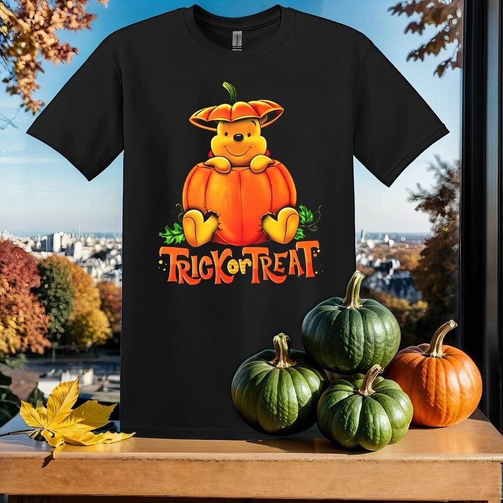 

Trick Or Treat Pooh Halloween T-shirt T shirt Men Women Unisex Tshirt SY804 S