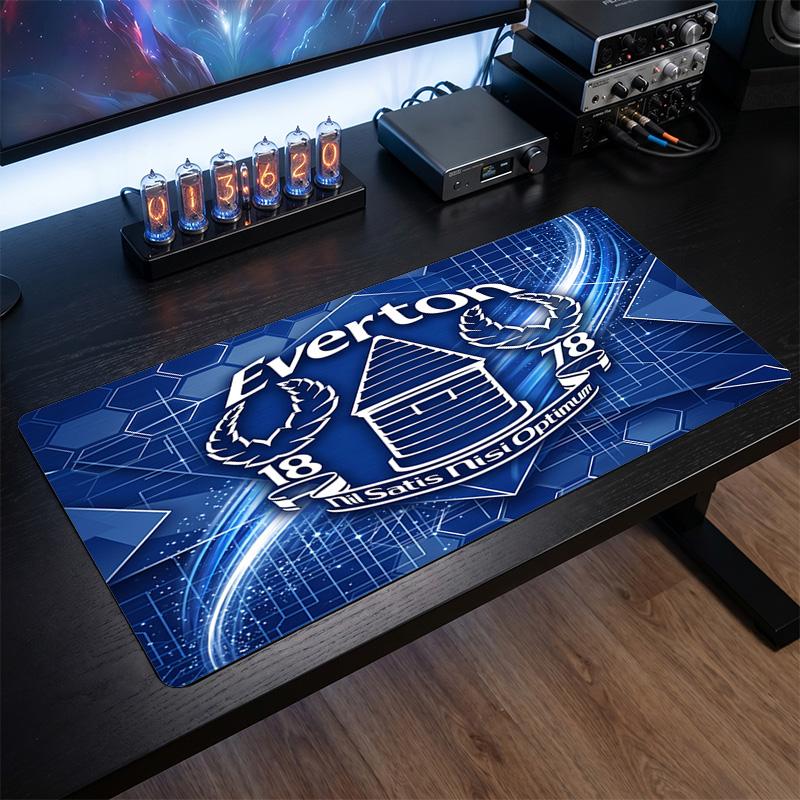 Tappetino per Mouse Grande Stampa Calcio Everton, Tappetino Esteso Antiscivolo per Scrivania da Gioco per Ufficio Casa