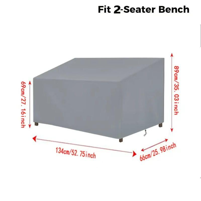 

1pc Heavy Duty Outdoor Furniture Cover Garden Couch 2 3 4 Seater Bench Seat Cover Oxford Fabric Garden Lawn Patio Cover 89/55cm
