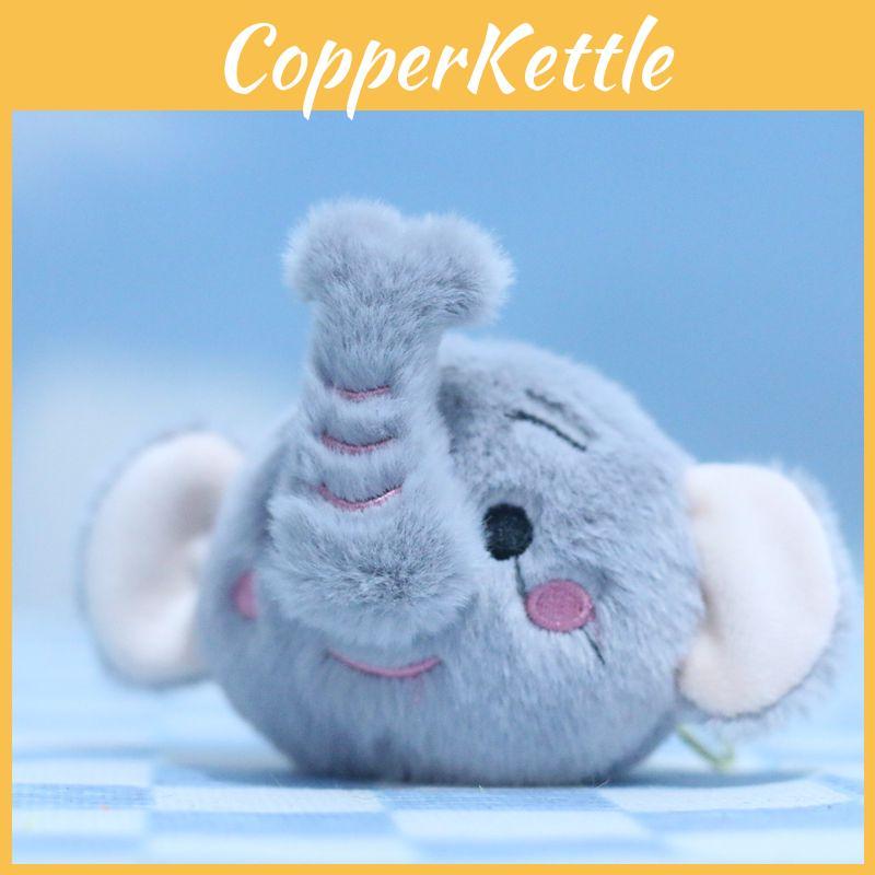 Cute Adorable Animal Plush Toy Keychain Featuring Elephant Cat Monkey Doll Collection