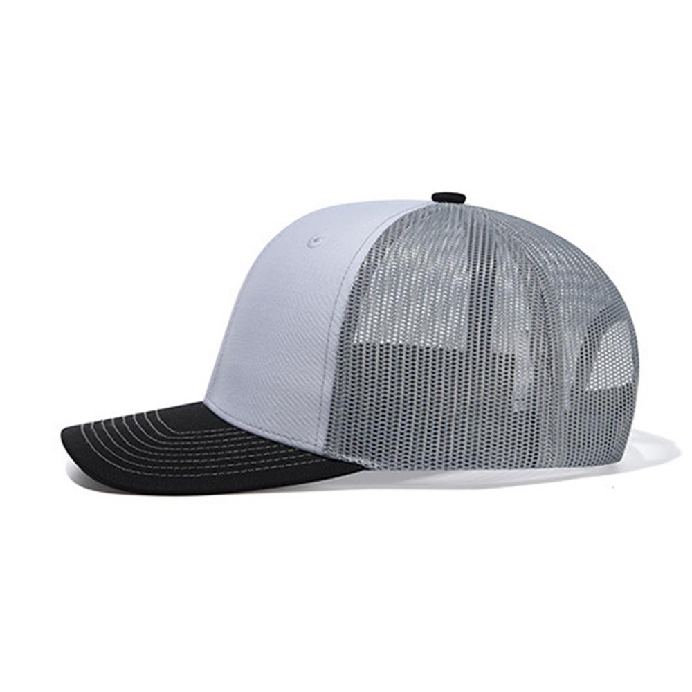 Cotton Baseball Cap With Breathable Mesh And Wide Brim For Summer Sun Protection
