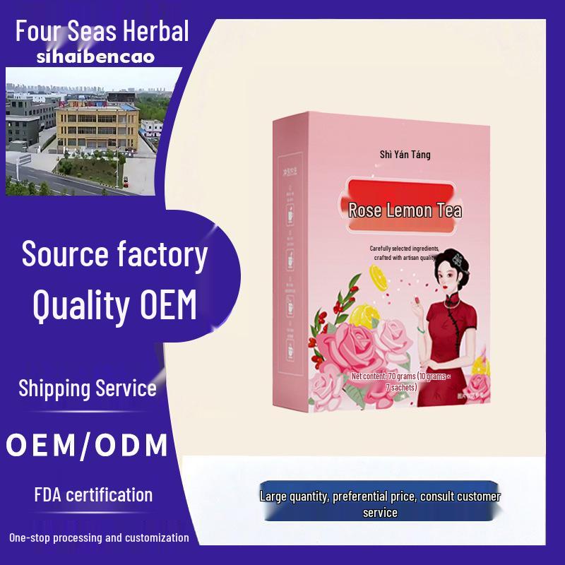 Rose Lemon Tea with Red Dates, Goji Berries, Lily, Mulberry, Chrysanthemum & Lemon Slices for Men and Women
