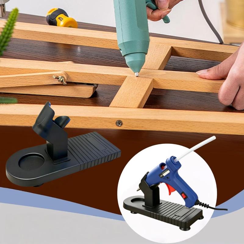 Non-Slip Hot Glue Gun Stand Stable Base Heat Resistant Portable Glue Holder for Sewing Paper Craft Home DIY Projects