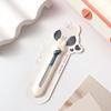 Mini cuchillo utilitario de dibujos animados para estudiantes, abridor de letras Kawaii pequeño, Clip de papel para oficina, suministros para estudiantes, accesorios de oficina