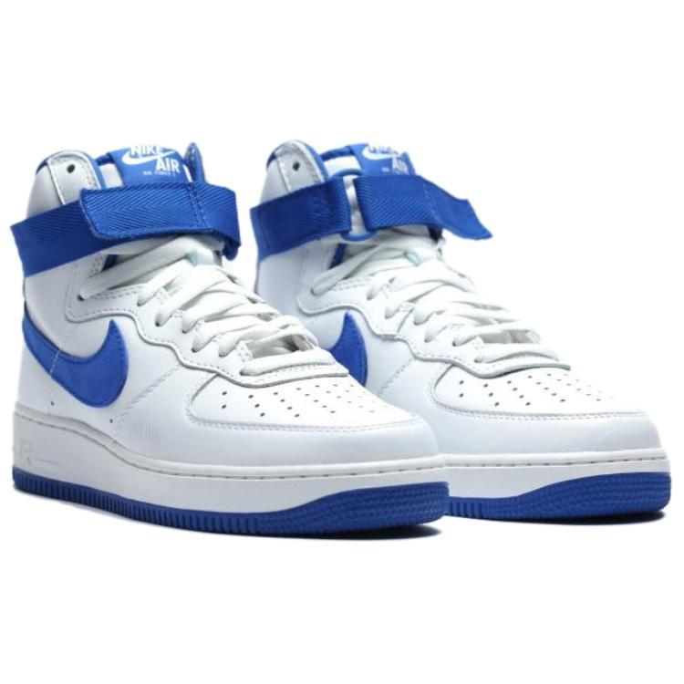 Nike Air Force 1 White Game Royal Comfortable Slip Resistant Cushioning Slip Resistant Cushioning High Top 743546-103