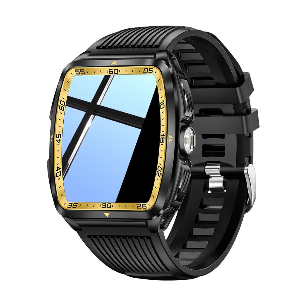 SmartWatch for Men 3ATM Waterproof with Call/LED Flashlight 2.02" HD Screen Smartwatch Compass Fitness Tracker HR/Blood Pressure Monitor Watch