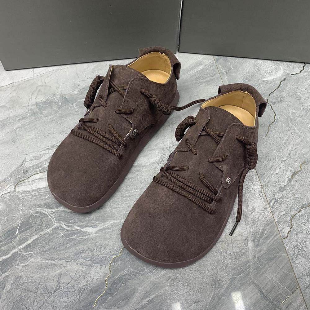 

Осень/Весна Женская обувь Кожаные балетки Обувь больших размеров Повседневная обувь На шнуровке Модная обувь Противоскользящая 35