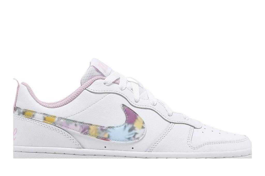 Nike Court Borough Low 2 SE GS 'Floral Swoosh' CK5426-100 Kids Shoes