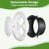 5 Inch Round Vent Cover, 2Pack ABS Adjustable Soffit Vent, Round Ceiling Diffuser for Indoor Use in Bedrooms, Living Rooms, Bathroom, Offices and Kit