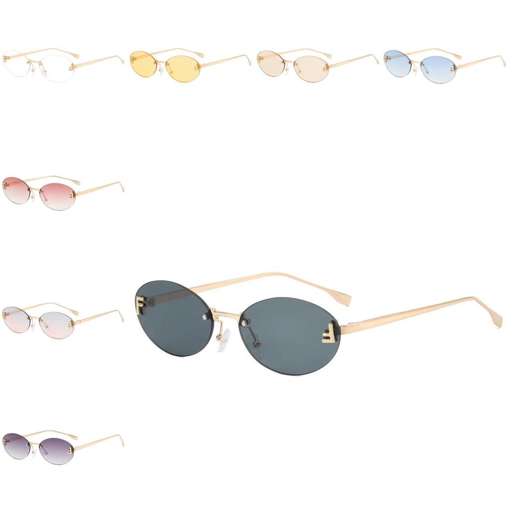 Alphabet F Metal Round Sunglasses With Uv400 Antiglare For Fashion Travel And Outdoor Use