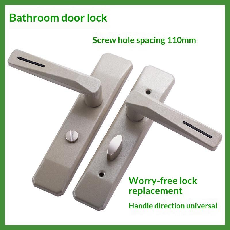 1 Set Door Knob Lock Room Door Handle Locked Aluminum Alloy High-Grade Handle Lock Bedroom Bathroom Accessories